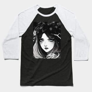 Dark Delights: Intricate Illustrations and Mystical Designs for Lovers of the Macabre and Supernatural Baseball T-Shirt